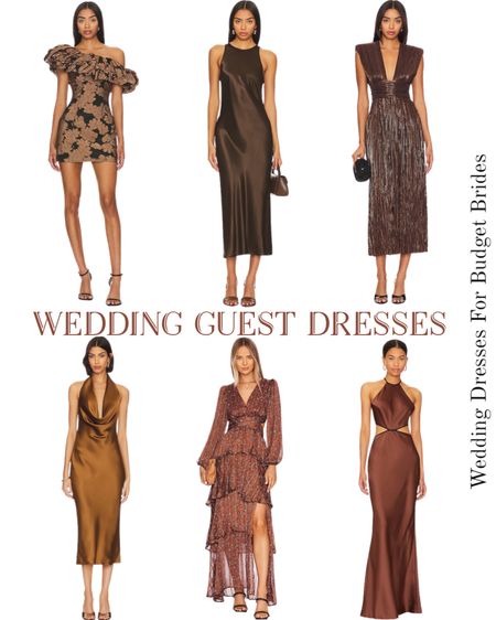 Brown wedding guest dresses.

#springwedding #easterdresses #springdresses #revolvedresses #cocktaildresses 

#LTKwedding #LTKstyletip #LTKSeasonal