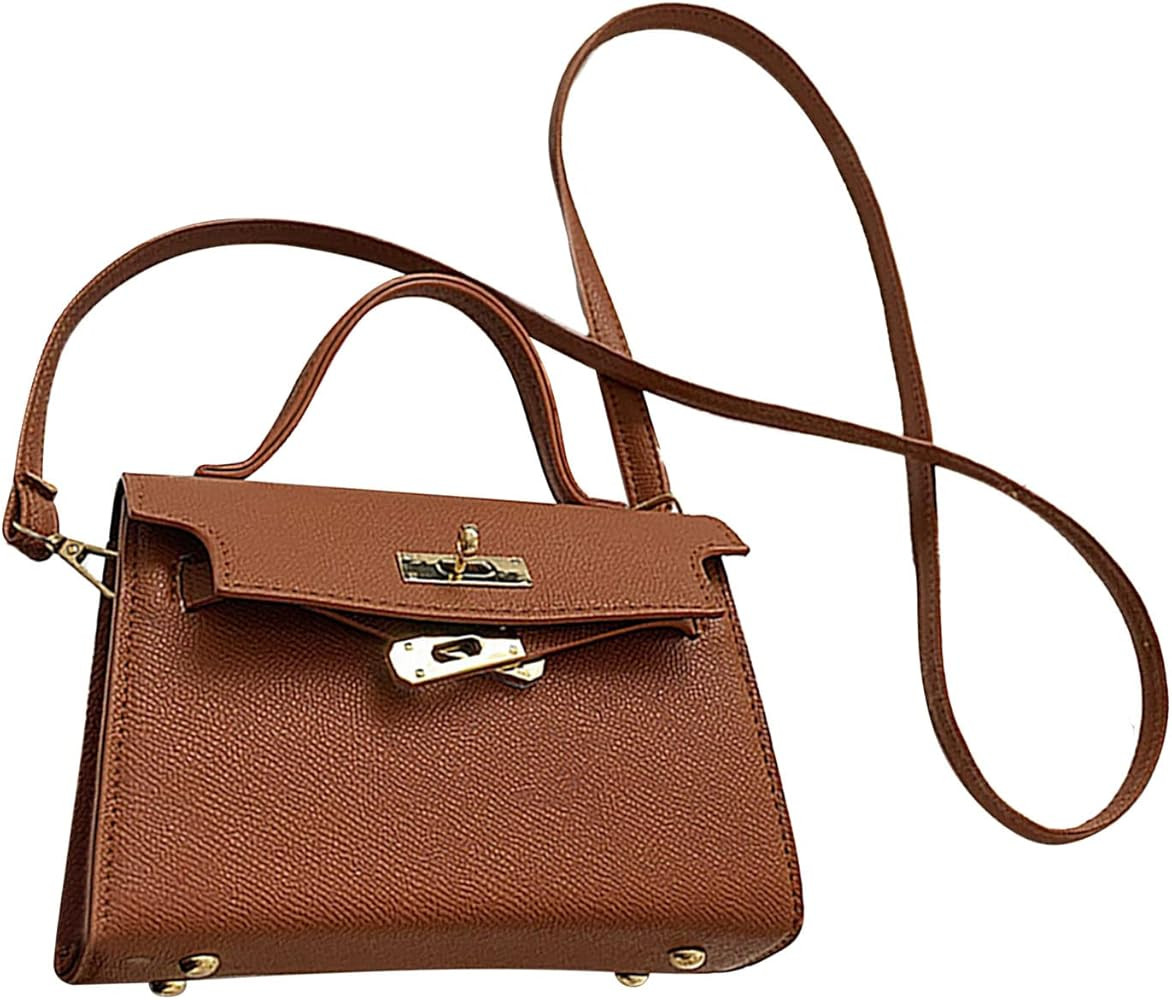 Mini Shoulder Bag Cute Women Portable PU Stylish Foldable Bag Daily Use for Travel | Amazon (US)