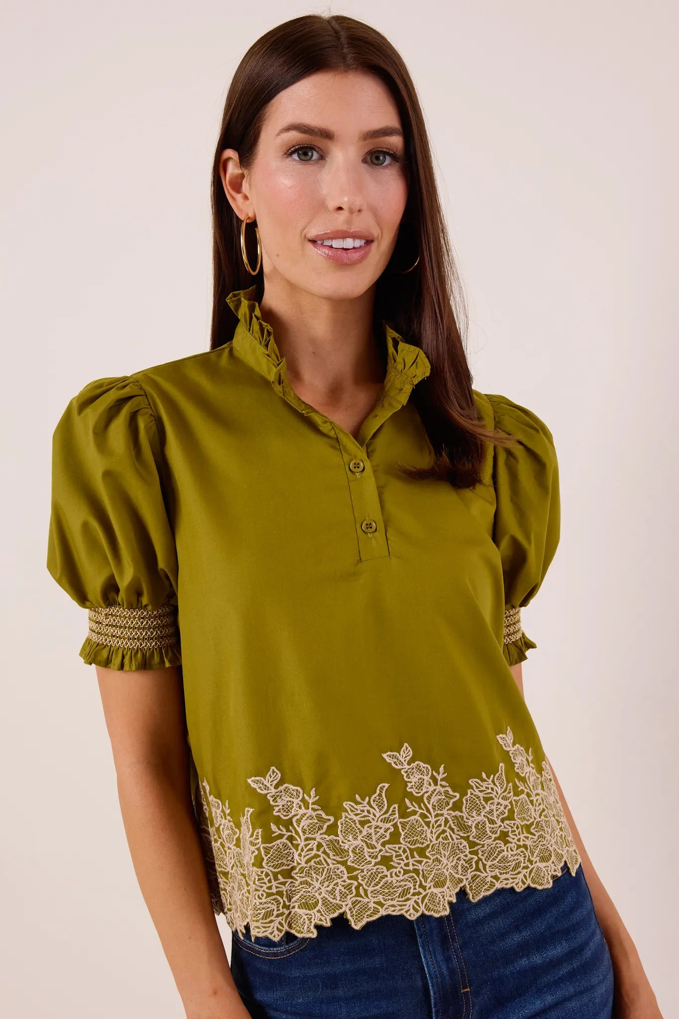 Prudence Top- Olive | Avara