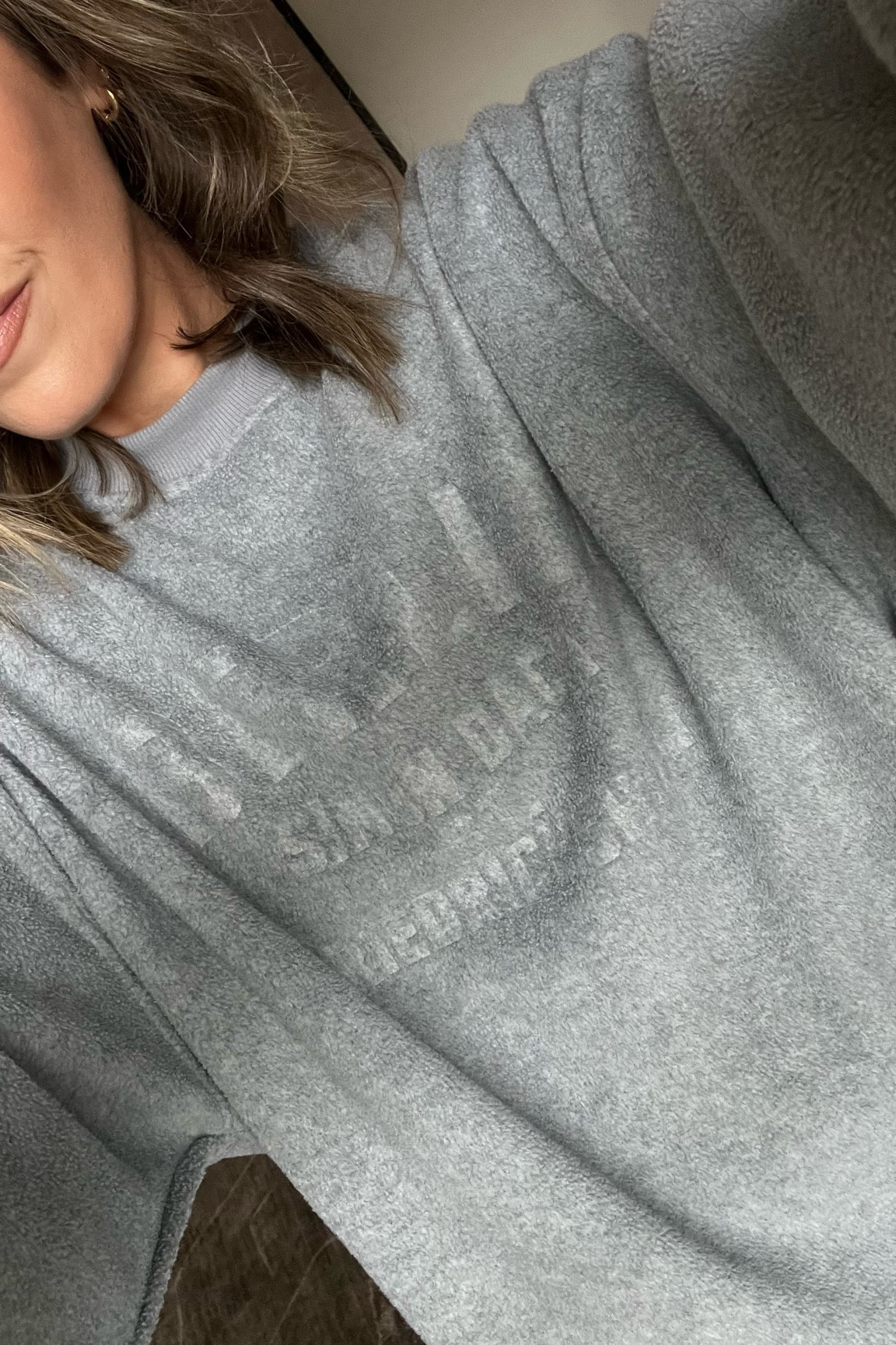 Fleece sweatshirt with embossed Berlin graphic — wearing a MEDIUM / + my recent ASOS haul linked 