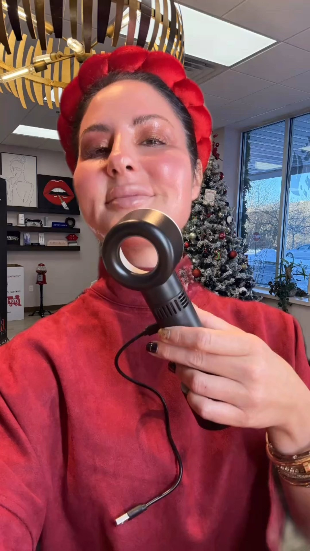 Hand held fan to dry your face after makeup 

#LTKgrwm #LTKootd #LTKdayinmylife