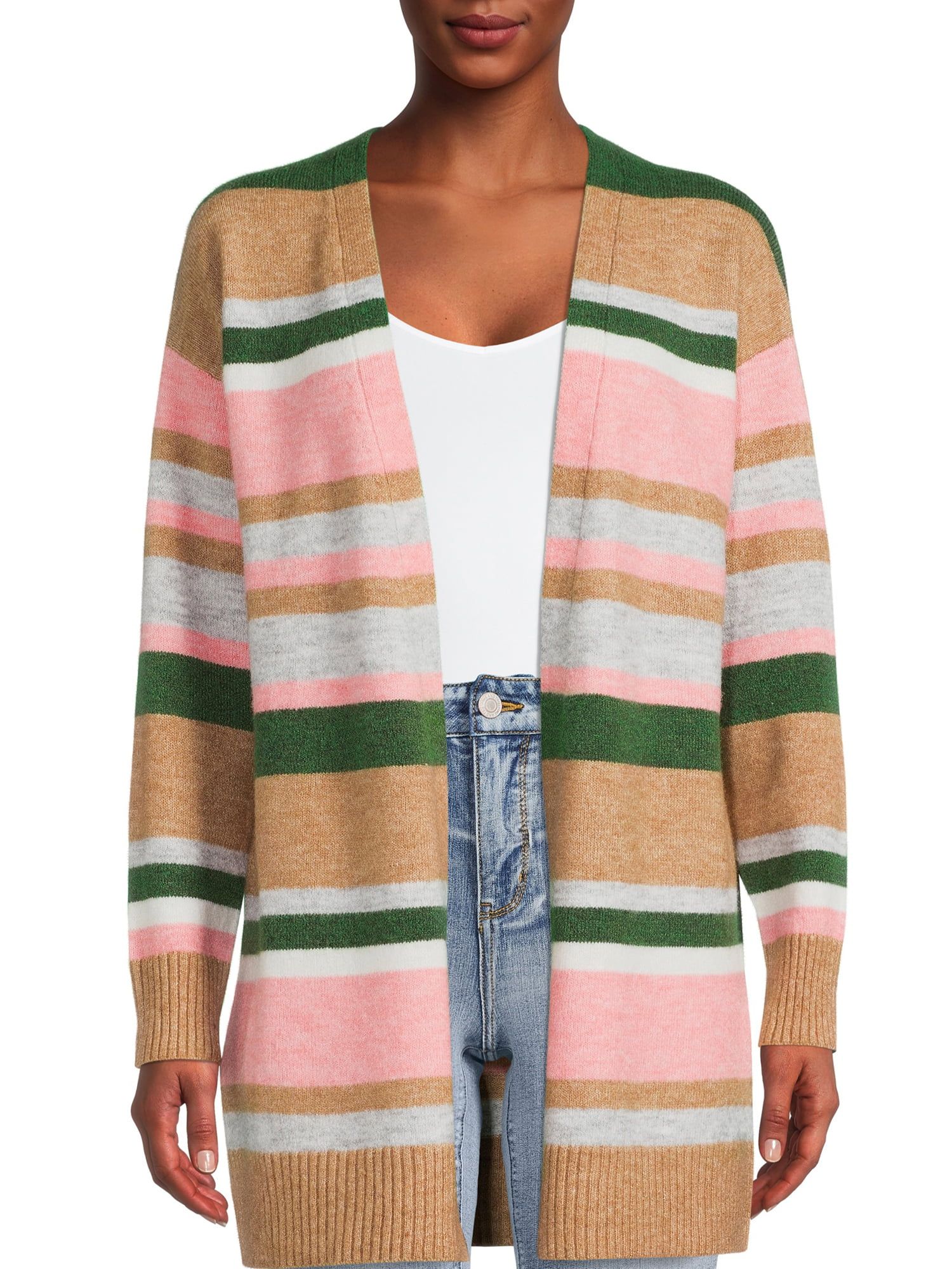 Time and Tru Women's Open Cardigan | Walmart (US)