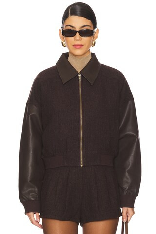 ASTR the Label Sorine Jacket in Brown from Revolve.com | Revolve Clothing (Global)