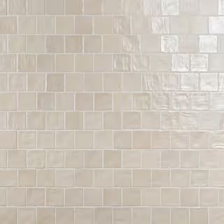 Ivy Hill Tile Amagansett Sand Dune Cream 4 in. x 4 in. Mixed Finish Ceramic Wall Tile (5.38 sq. f... | The Home Depot