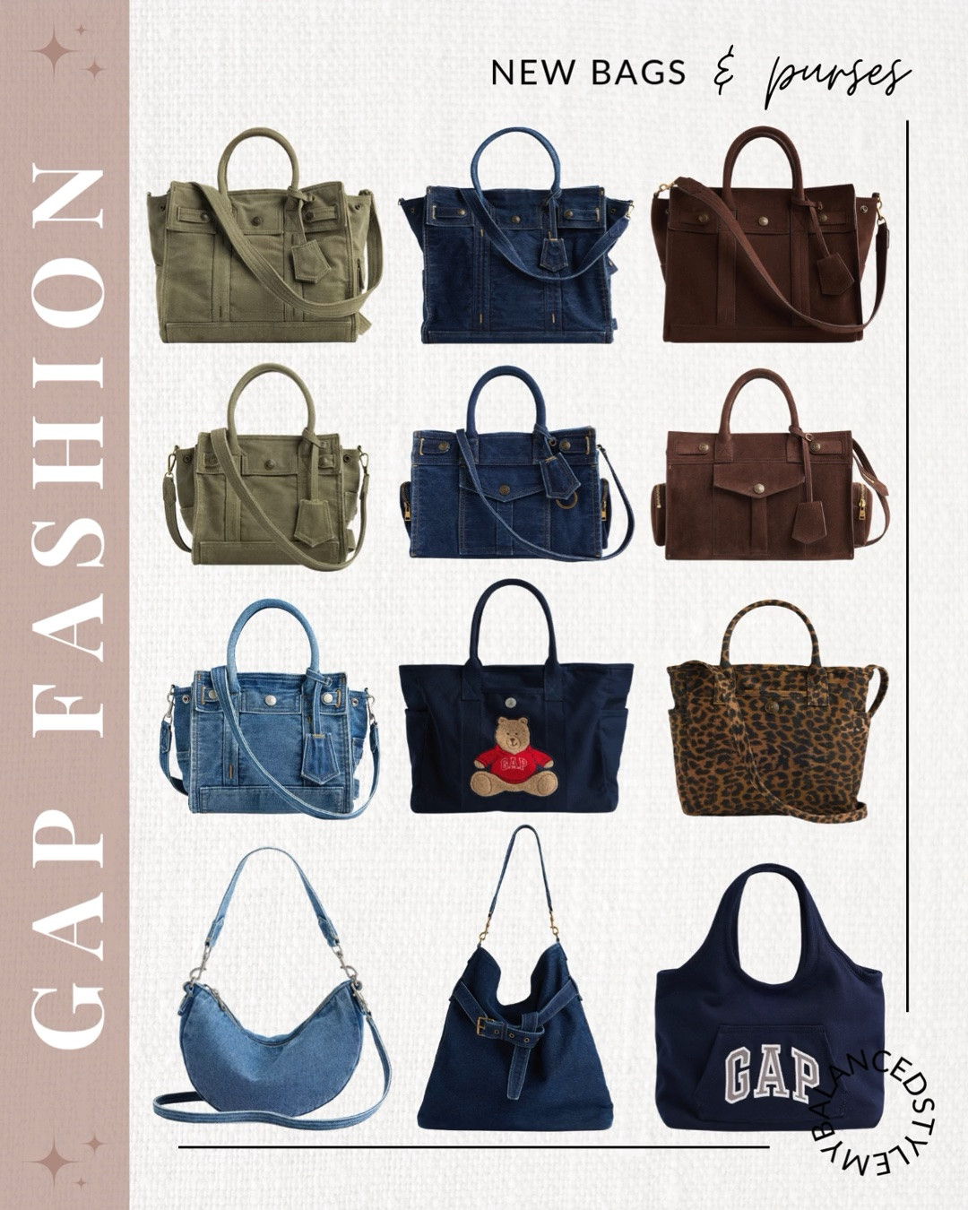 Gap fall bags and totes

fall purses
women’s tote bags
suede shoulder bag
brown leather handbag
slouchy hobo bag
woven fall tote
designer inspired purse
everyday carryall bag
chic crossbody bag
trendy autumn accessories

#LTKSeasonal #LTKSaleAlert