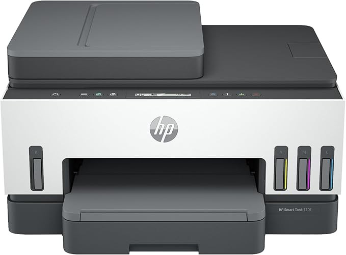 HP Smart -Tank 7301 Wireless All-in-One Cartridge-free Ink Printer, up to 2 years of ink included... | Amazon (US)