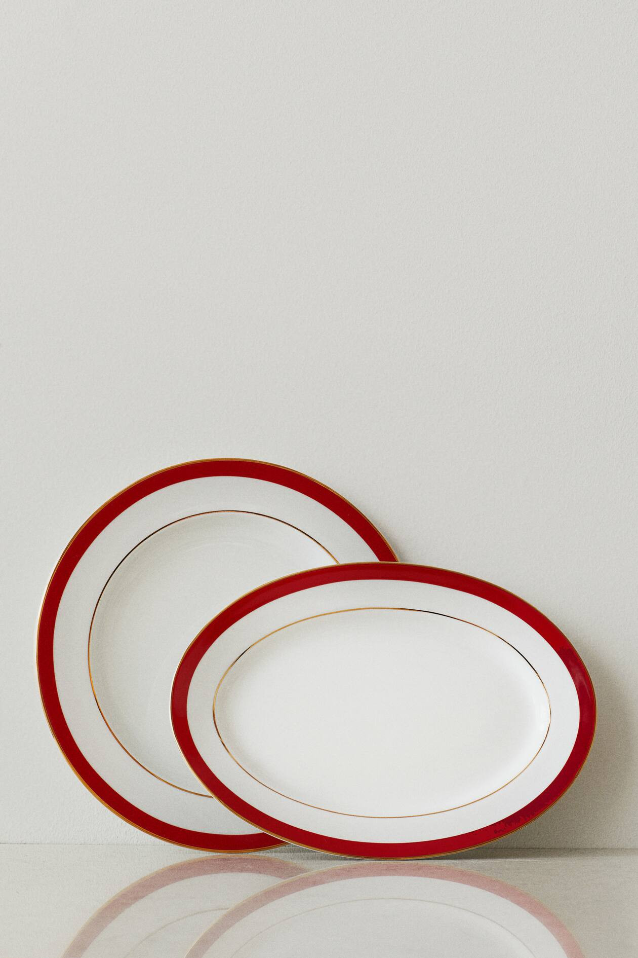 Porcelain Serving Plate - White - Home All | H&M US | H&M (US + CA)