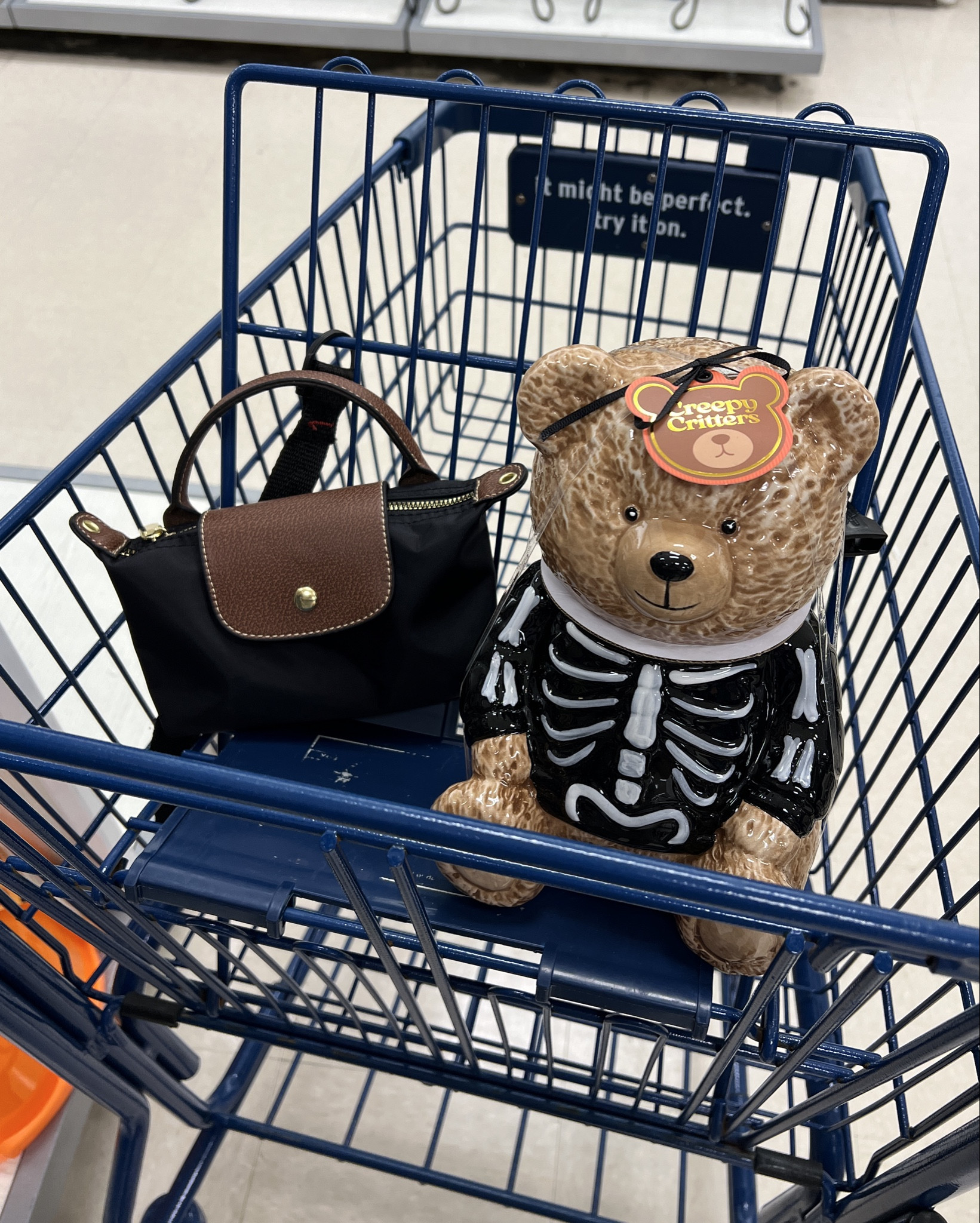 Doing a little summer Halloween shopping 🖤🧸💀 skeleton teddy bear canister Home goods / tj maxx / marshalls, longchamp cosmetics mini bag dupe amazon#LTKautumn 

#LTKSeasonal #LTKHome