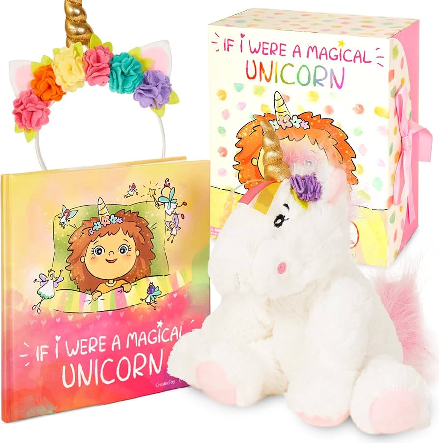 Tickle & Main Magical Unicorn Gift Set, 3-Piece Set, Unicorn Stuffed Animal for Girls 2 Years Old... | Amazon (US)