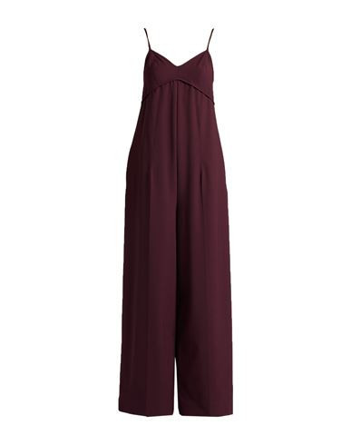 Alysi Chocolat Woman Jumpsuit Plum Size 2 Polyester, Virgin Wool, Elastane | YOOX (US)