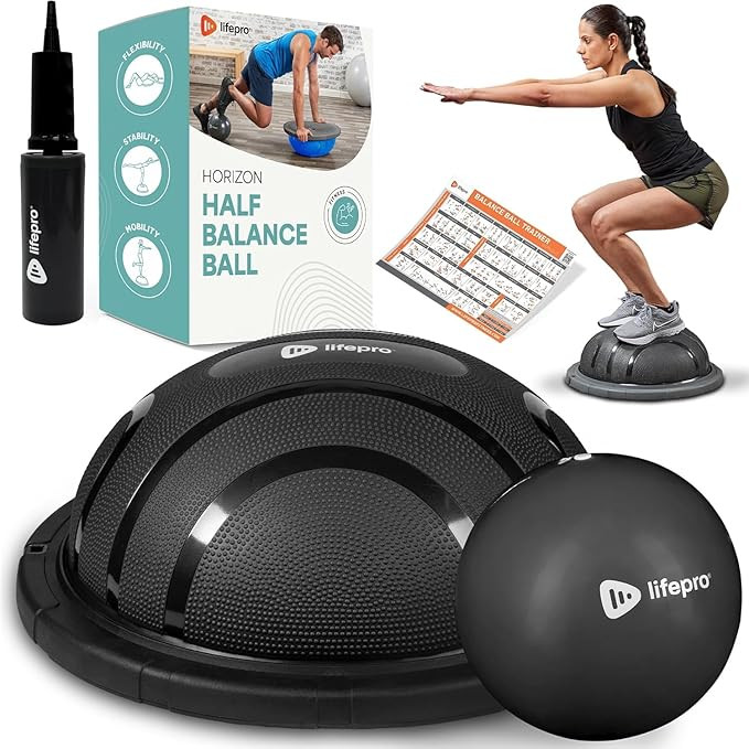 Lifepro Half Balance Ball Trainer - Stability Ball for Exercise, Full-Body Workouts, Home Gym, an... | Amazon (US)