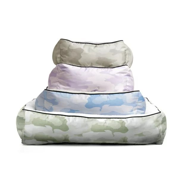 Gap Camo Cuddler Pet Bed, Recycled Polyester Cover with Sherpa inner, Small 20"18", Khaki | Walmart (US)