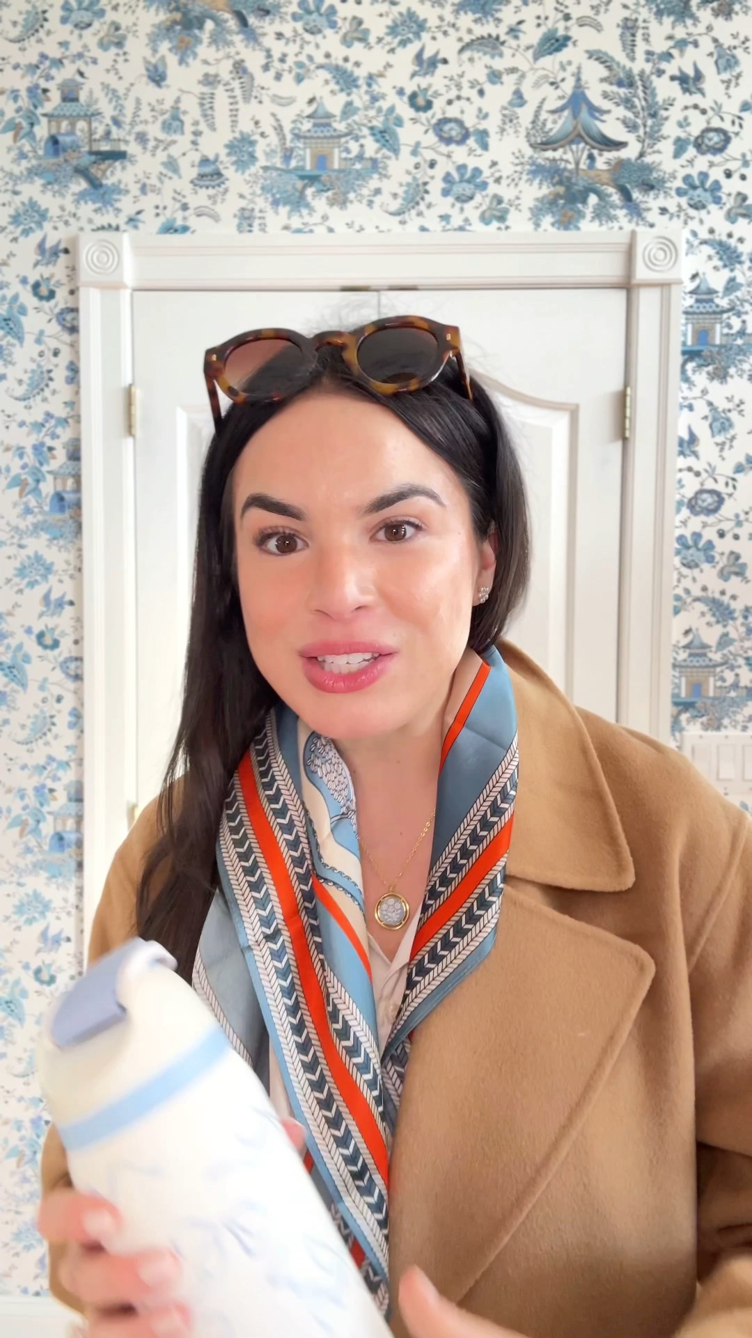 easy classic outfit of the day - I’ve been loving these Amazon silk scarves for under $30! Wearing my necklace from Charm Lane Collection 🩵 also jeans are on sale for $22 - SO GOOD! 

#LTKdayinmylife #LTKootd #LTKSaleAlert