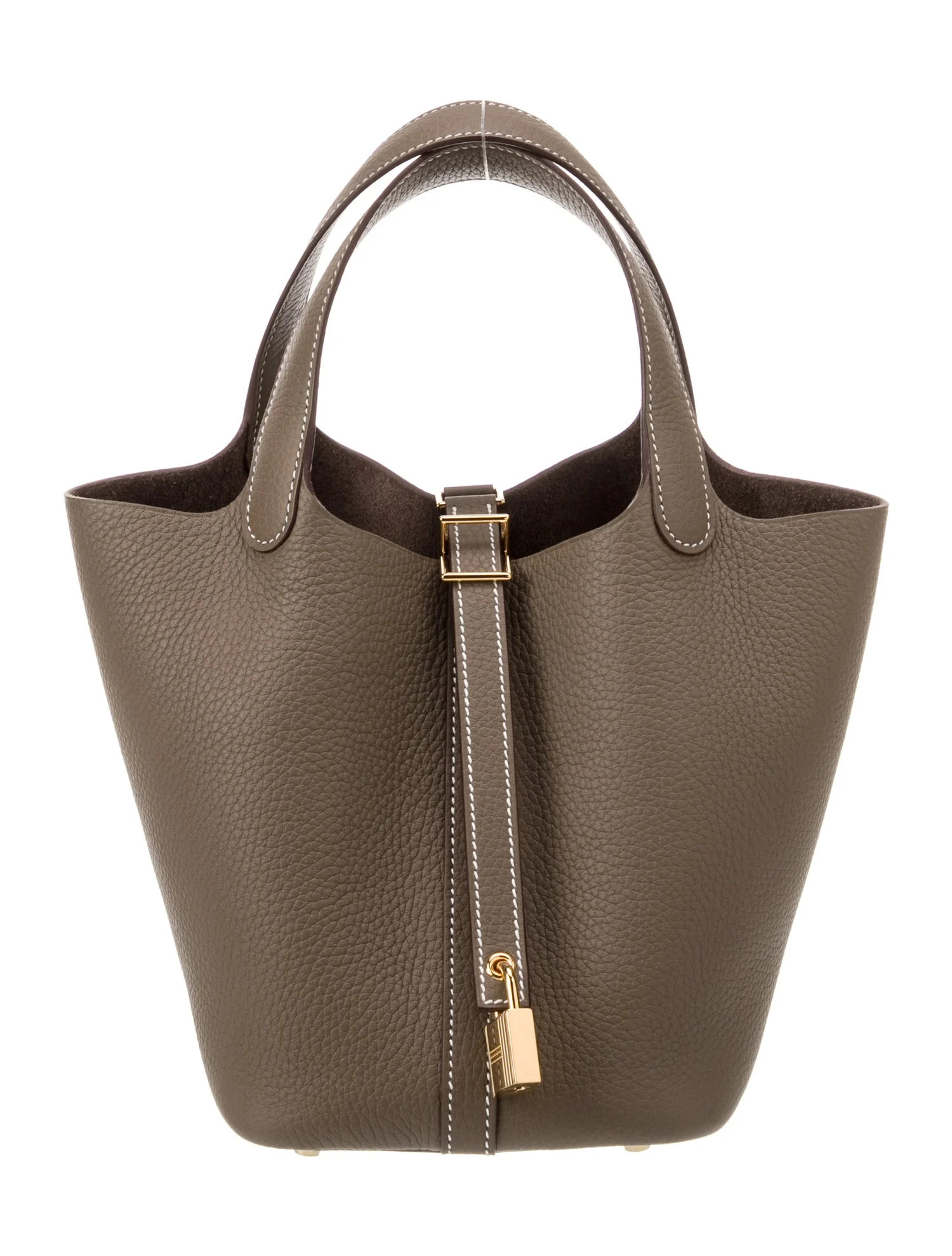 Hermès 2025 Clemence Picotin Lock 18 - Brown Handle Bags, Handbags - HER807719 | The RealReal | The RealReal