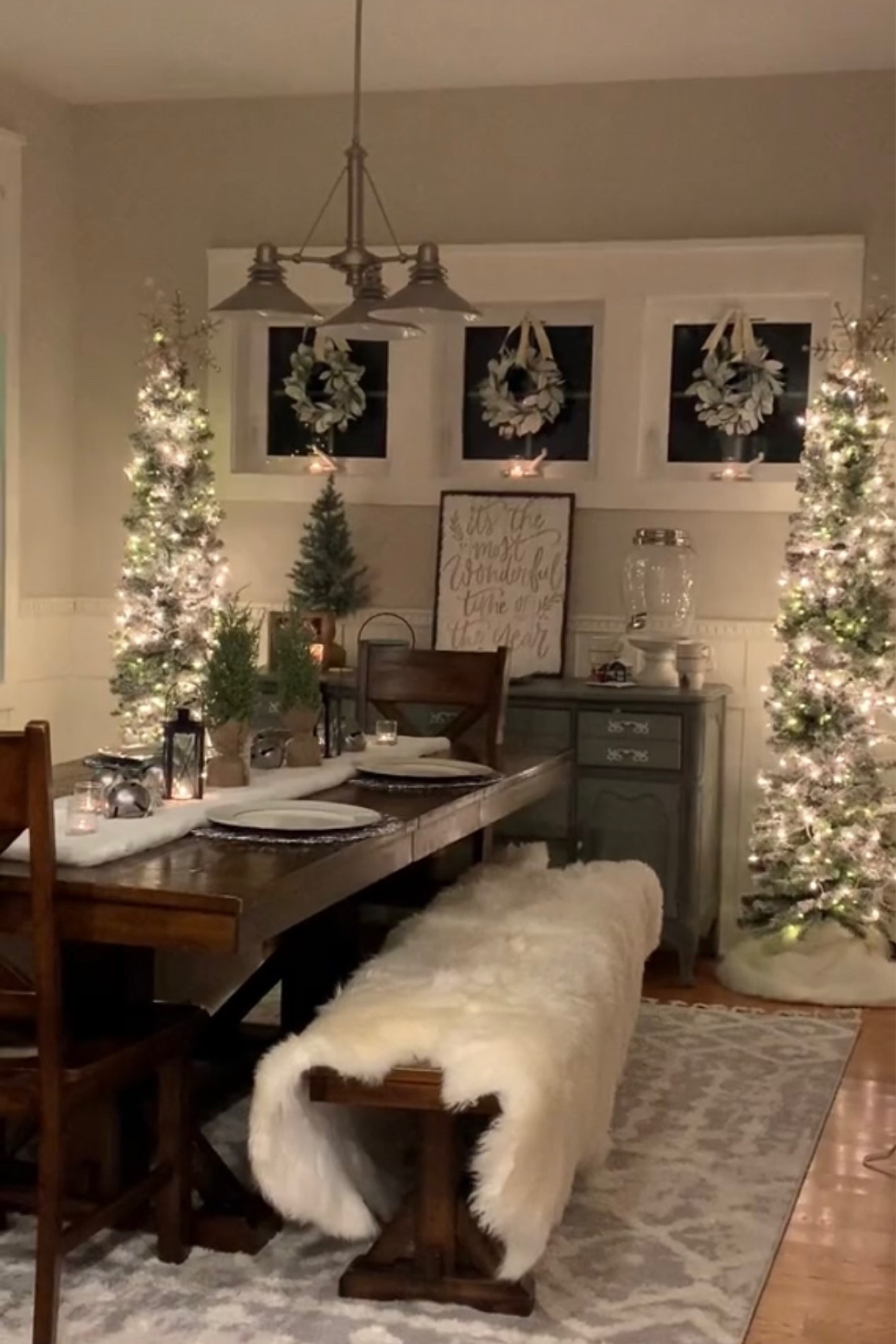 Winter Wonderland Christmas decor Christmas Trees and faux fur 

#LTKhome #LTKSeasonal #LTKHoliday