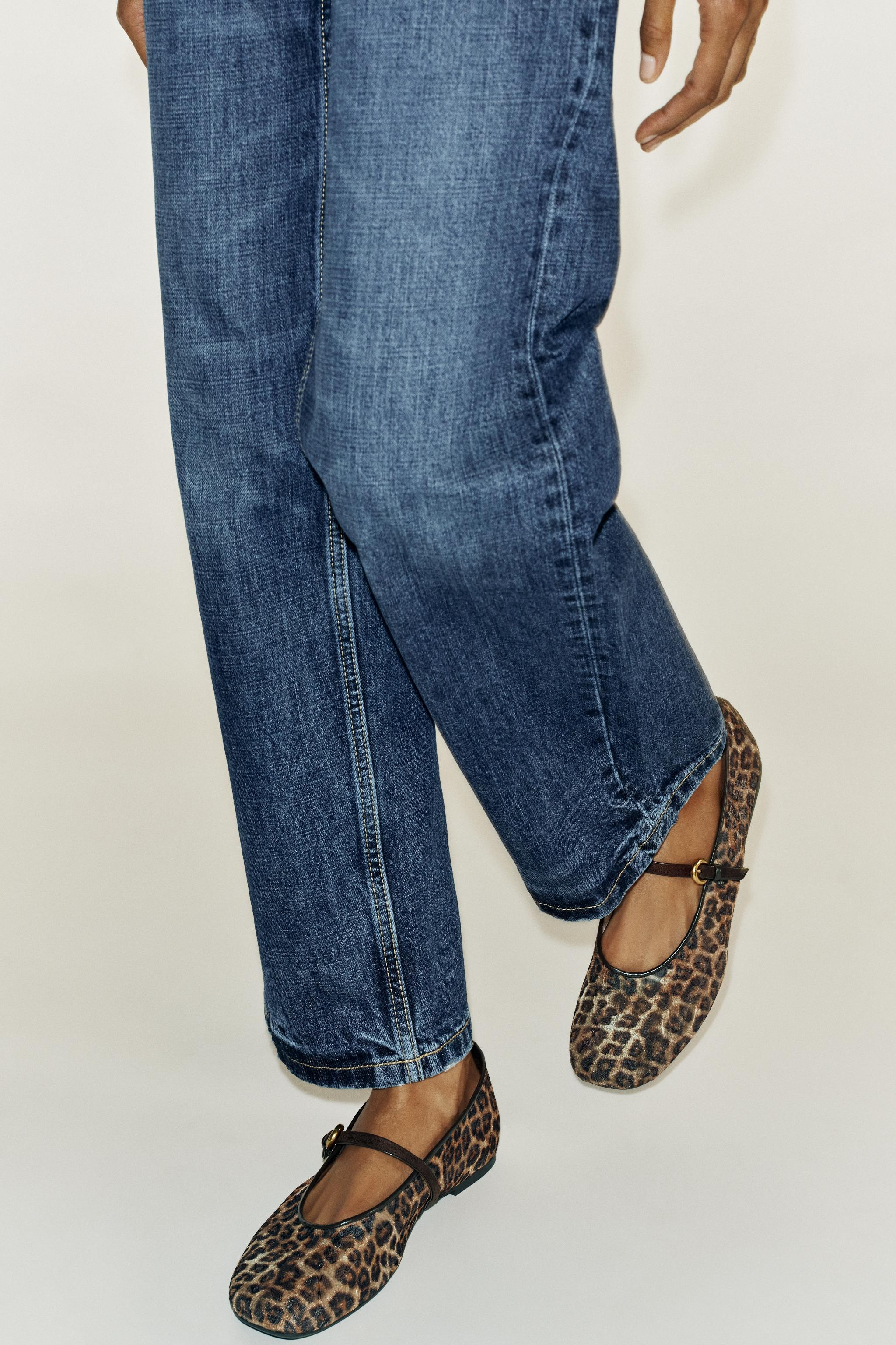 PRINTED MESH BALLET FLATS | Zara US