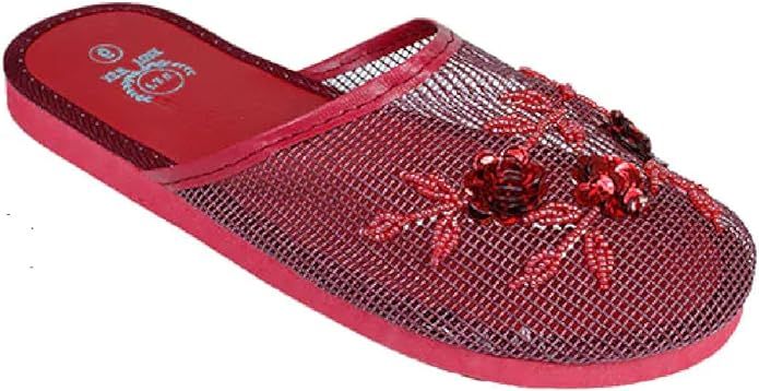 Women's Mesh Slippers With Sequin Available in 15 Colors | Amazon (US)