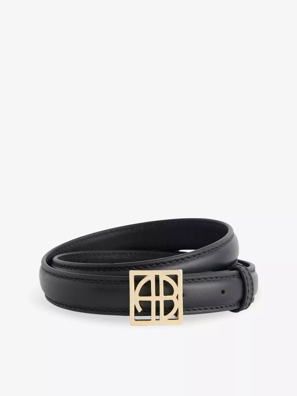 Monogram Adustable Leather Belt | Selfridges