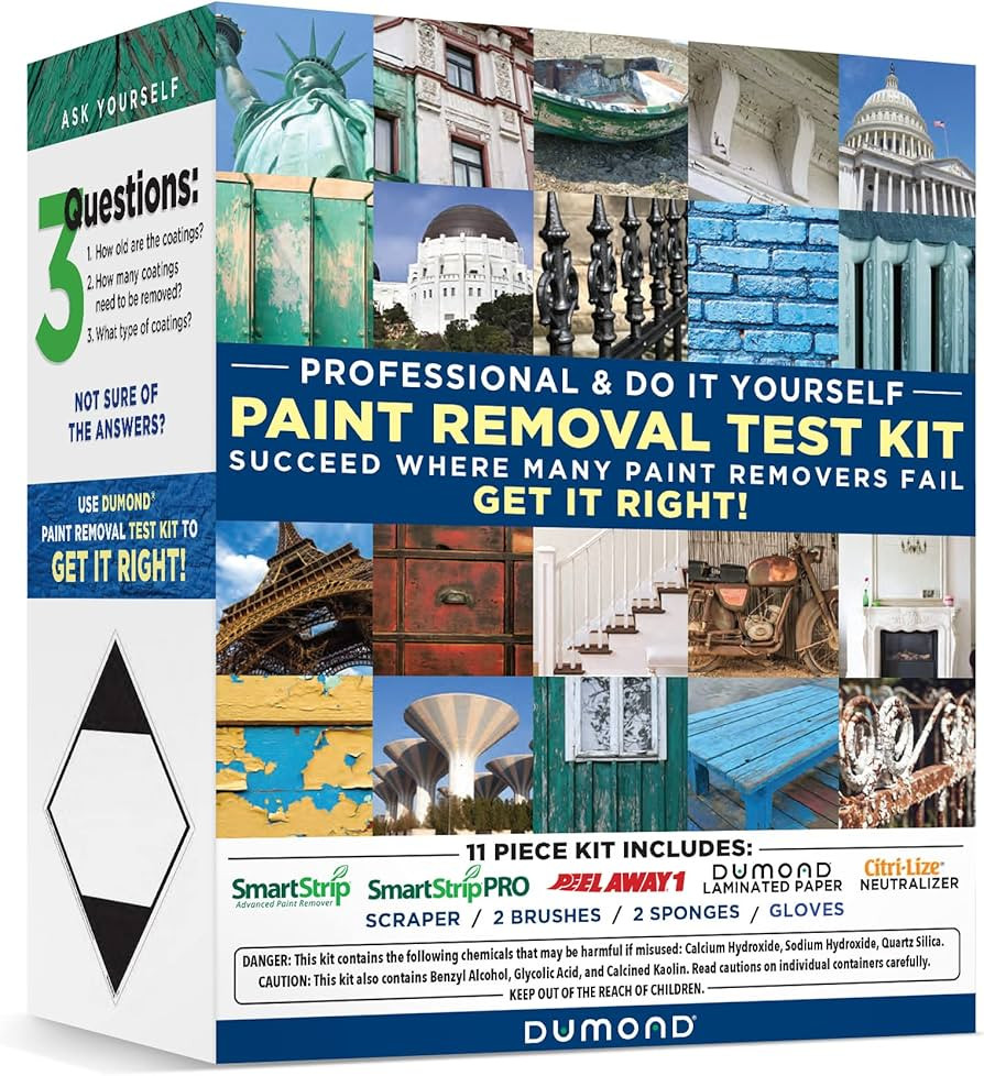 Dumond Complete Paint Removal Test Kit - Find the Right Paint Remover for Your Project - Kit Incl... | Amazon (US)