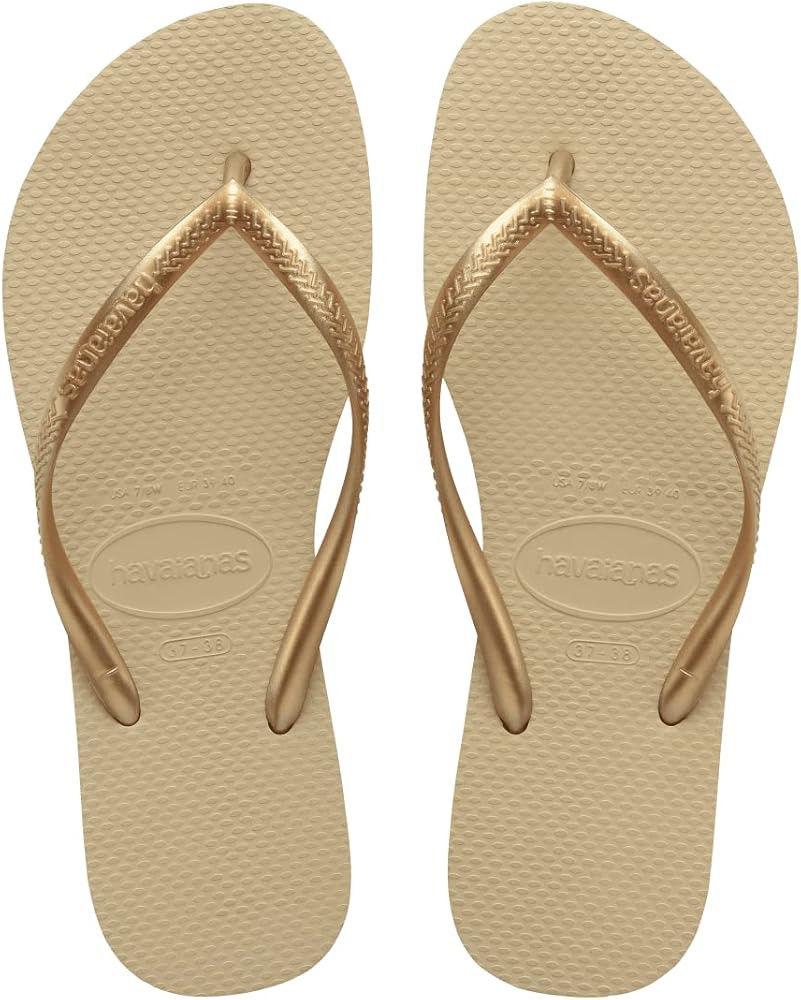 Havaianas Slim Flip Flops Beige | Amazon (US)