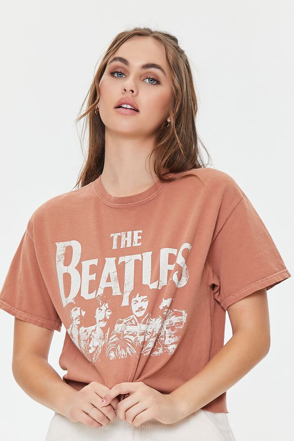 The Beatles Graphic Raw-Cut Tee | Forever 21 (US)