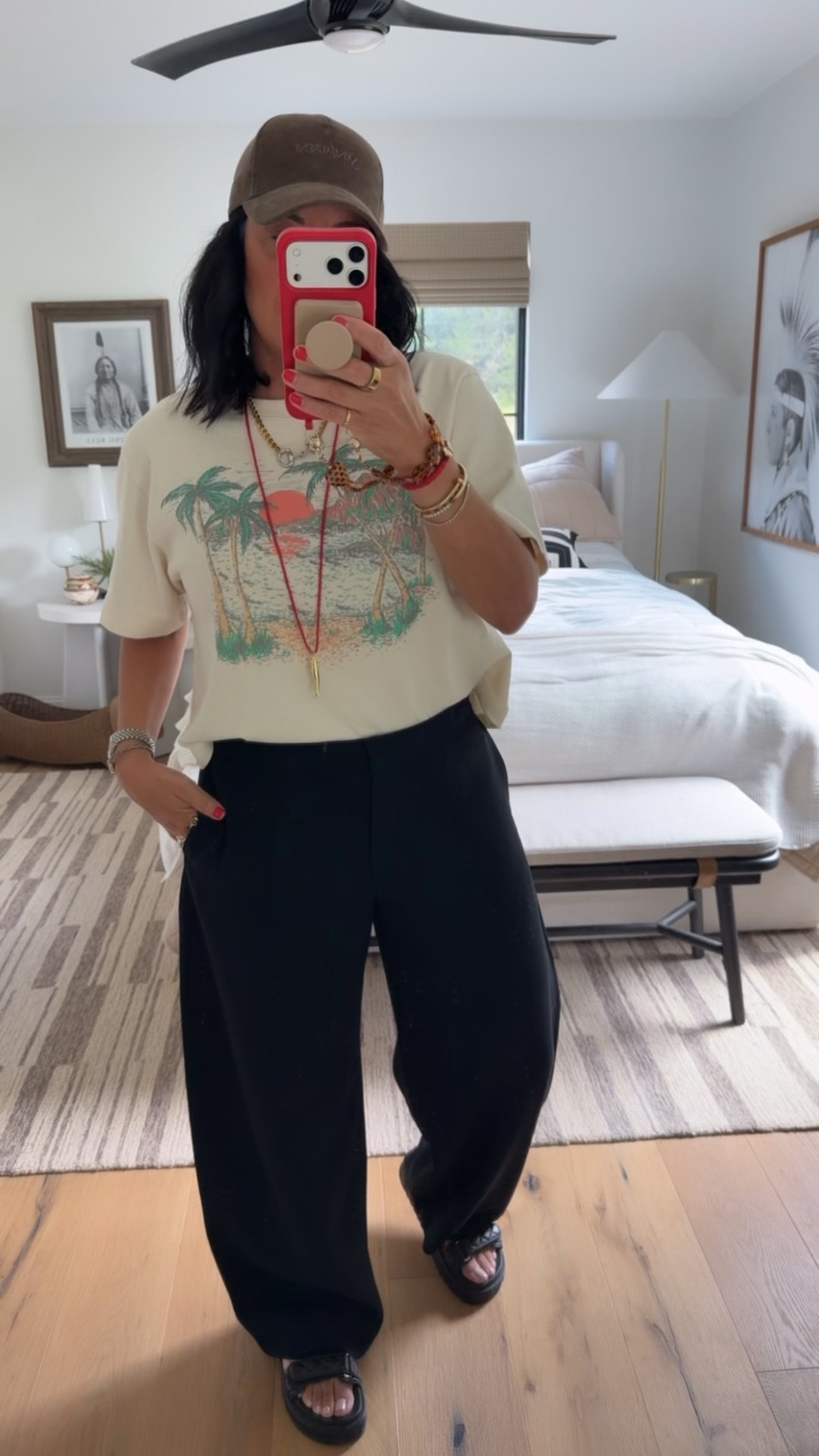Top size medium, pants size 8 but size up if you are between sizes, shoes fit tts.

#LTKWorkwear #LTKOver40 #LTKMidsize