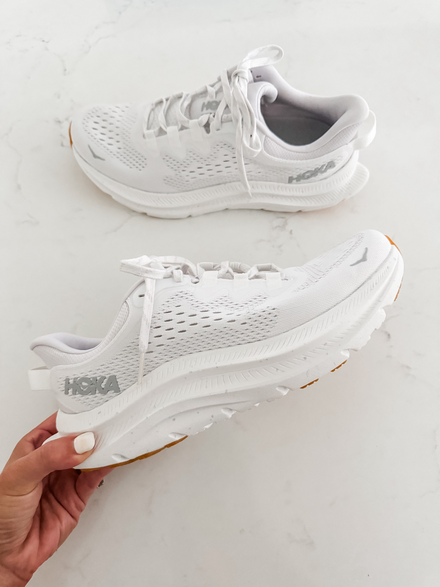 Back to school Hoka sneakers!  White sneakers  

#LTKShoeCrush #LTKU #LTKBacktoSchool