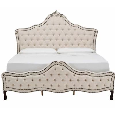 Voss Upholstered Standard Bed Rosdorf Park Size: king | Wayfair North America