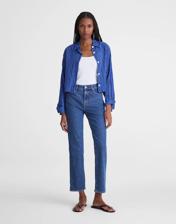 The Short Longline Straight Crop Jean | Madewell