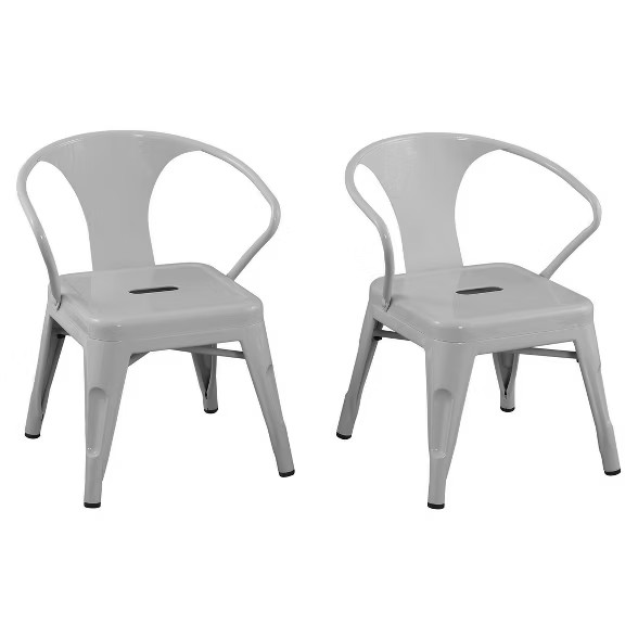 Set of 2 Harper & Hudson Kids' Metal Activity Chairs - ACEssentials | Target