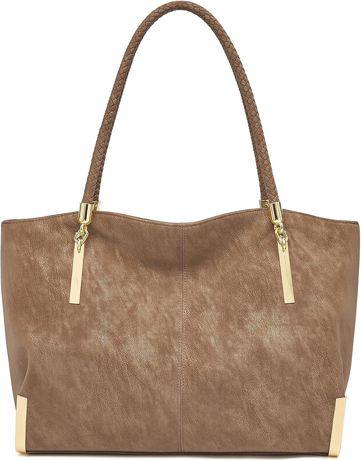 FOXLOVER Large Capacity Tote Handbags for Women, Women's Top-handle Bags Fashion Shoulder Bags Purses Minimalist design | Amazon (US)