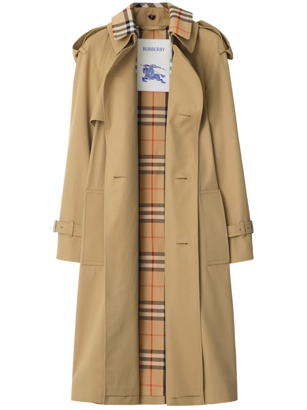 Burberry Trenchcoat Mit Gürtel | Nude | FARFETCH UK | Farfetch Global
