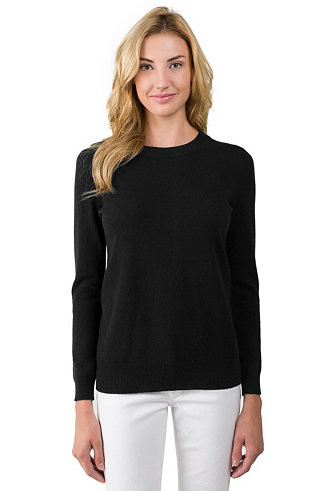 JENNIE LIU Women's 100% Pure Cashmere Long Sleeve Crew Neck Pullover Sweater - Macy's | Macy's