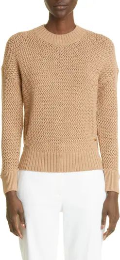 St. John Collection Open Knit Wool Sweater | Nordstrom | Nordstrom