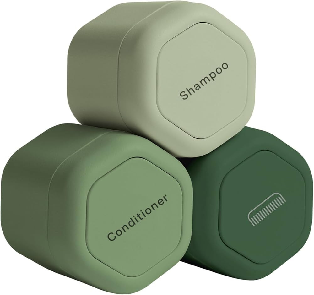 Cadence Travel Containers - Haircare Set - Magnetic Travel Capsules - For Shampoo, Conditioner, H... | Amazon (US)