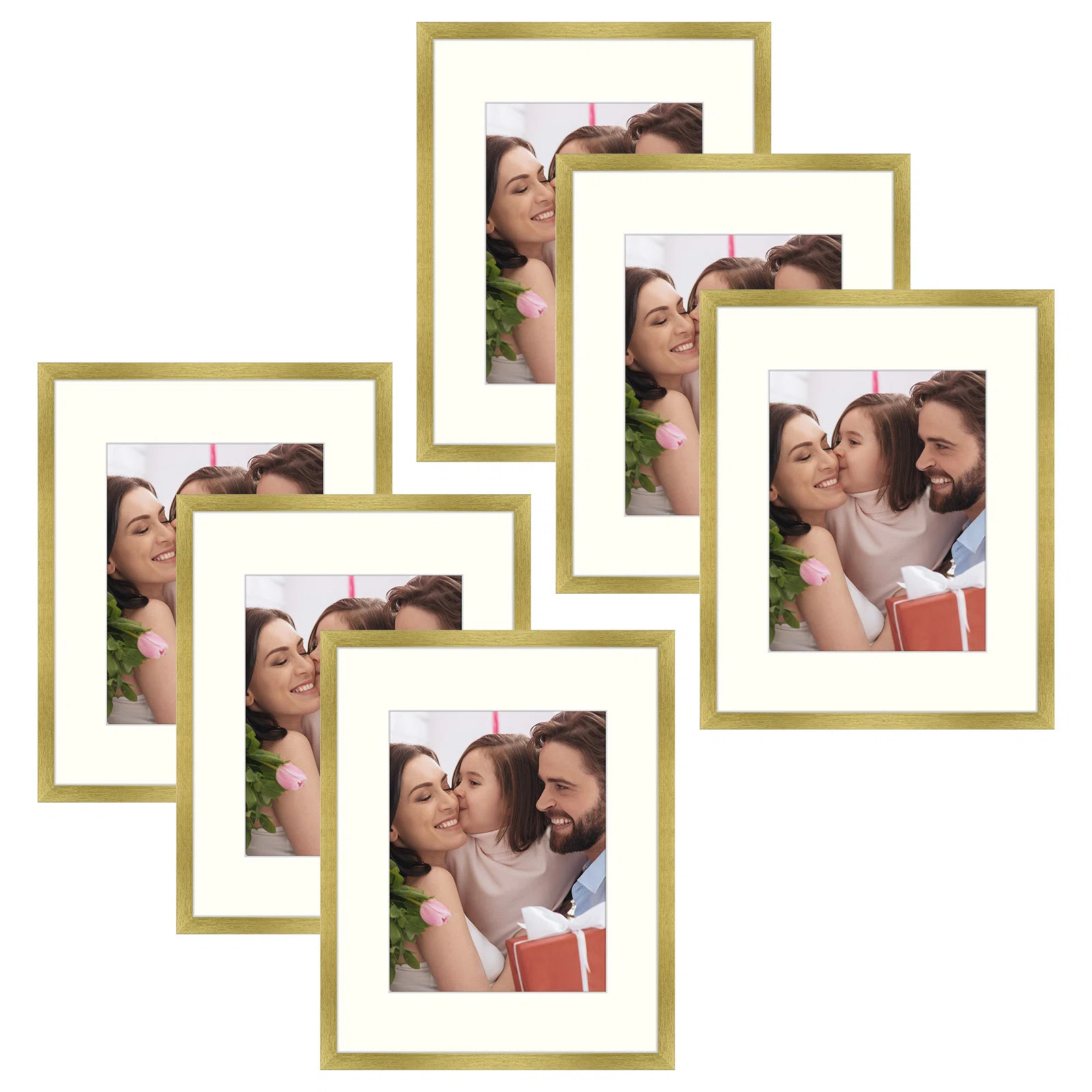Dreketi Picture Frame Set Gallery Wall with Plexiglass (Set of 6) | Wayfair North America