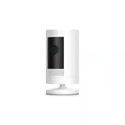 Ring - Outdoor Cam (Stick Up Cam) Indoor/Outdoor Wire Free 1080p Security Camera - White | Best Buy U.S.