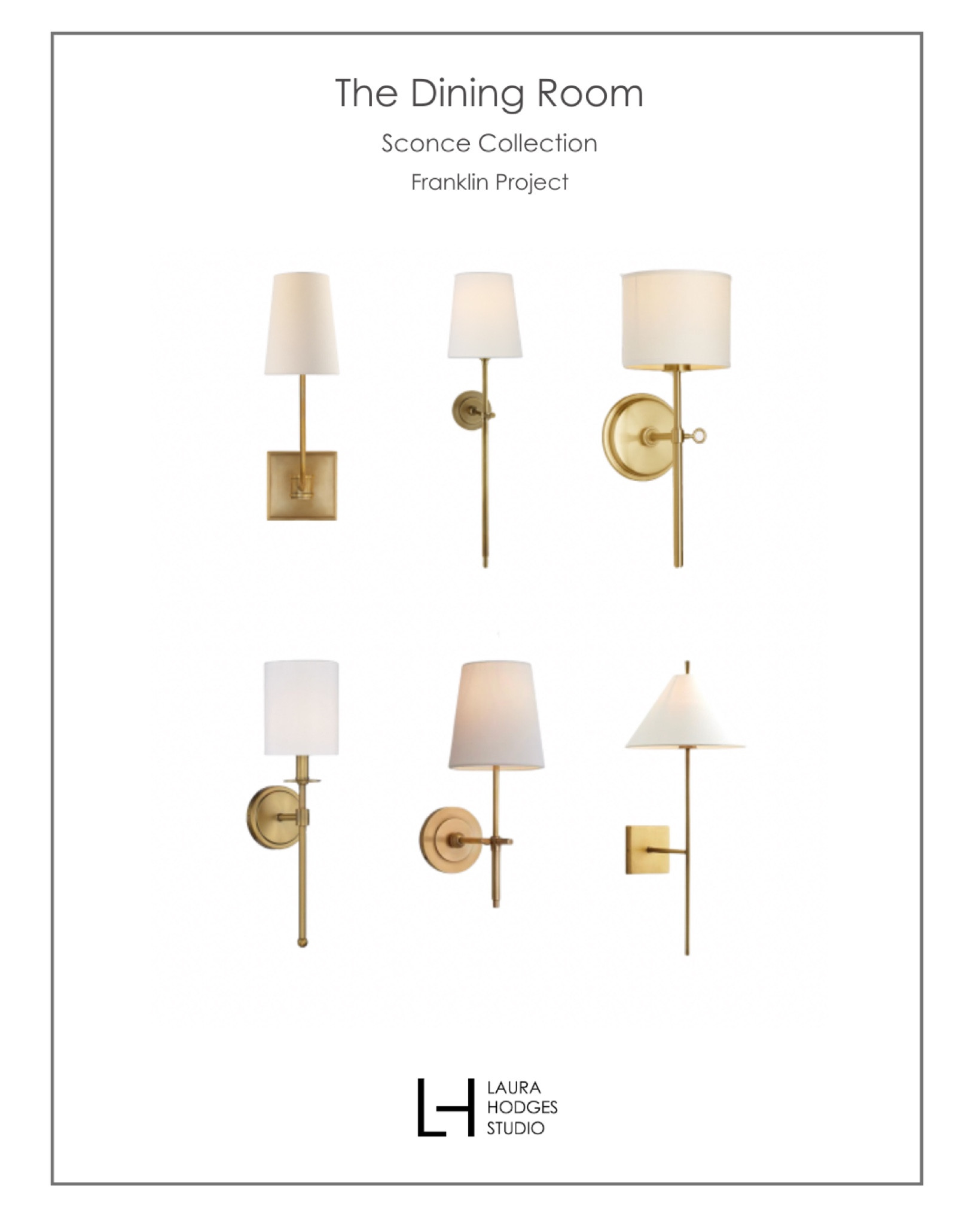 Like jewelry for your walls, here are some sconce options that would brighten up any dining room space!