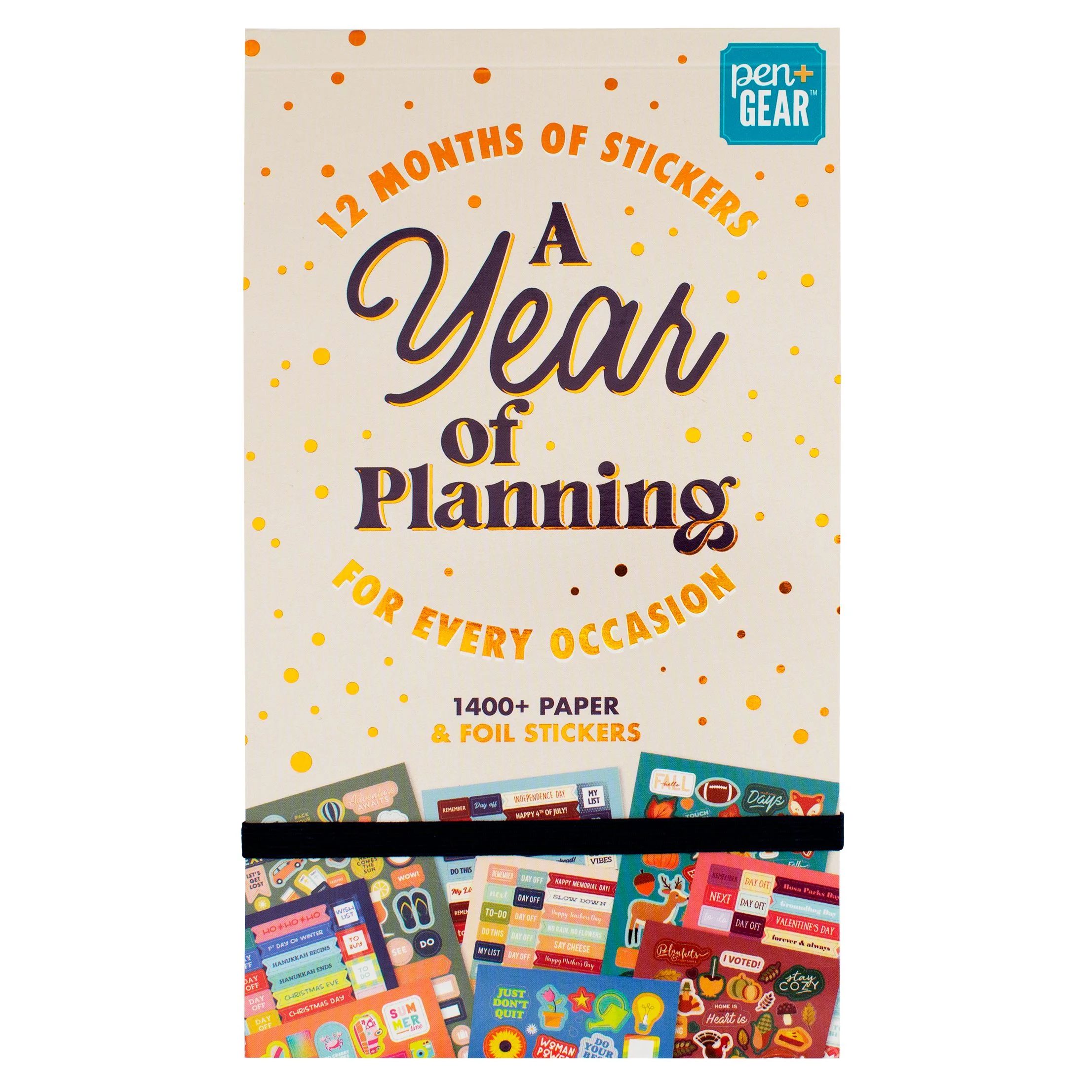 Pen + Gear Planner Sticker Book, Year of Planning, 30 Sheets, 1400+ Paper and Foil Stickers - Wal... | Walmart (US)