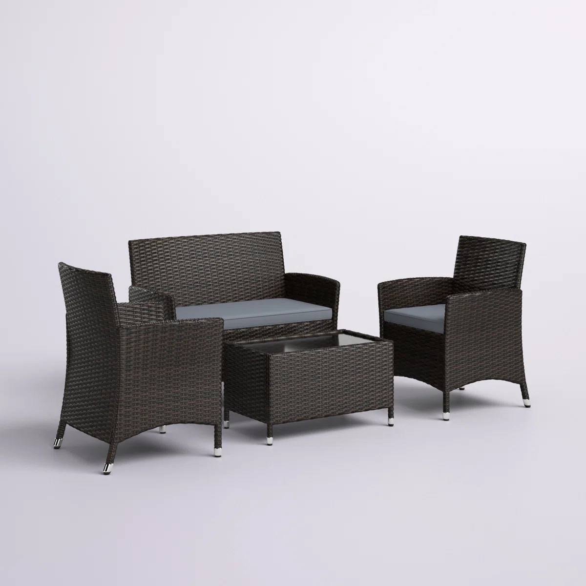 Rayna 4 - Person Patio Conversation Sets with Cushions | Wayfair North America