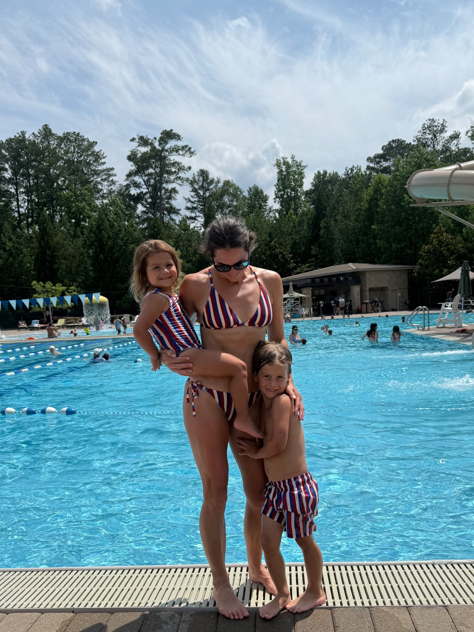 Family matching swim! On sale now ❤️🤍🩵 

#LTKSummerEdit #LTKFamily #LTKSwim