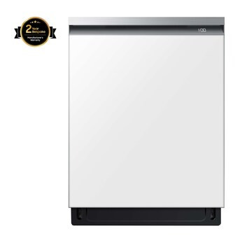 Samsung Bespoke Top Control 24-in Smart Built-In Dishwasher With Third Rack (White Glass) ENERGY ... | Lowe's