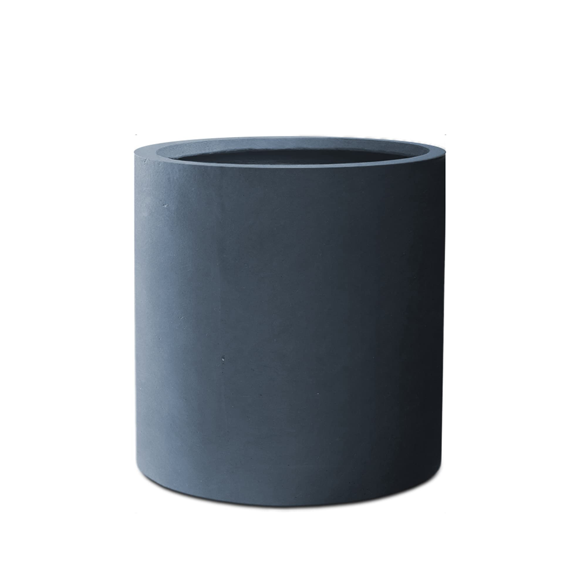 Kante 12.6" Dia Concrete Outdoor Modern Cylindrical Planters, Charcoal | Amazon (US)