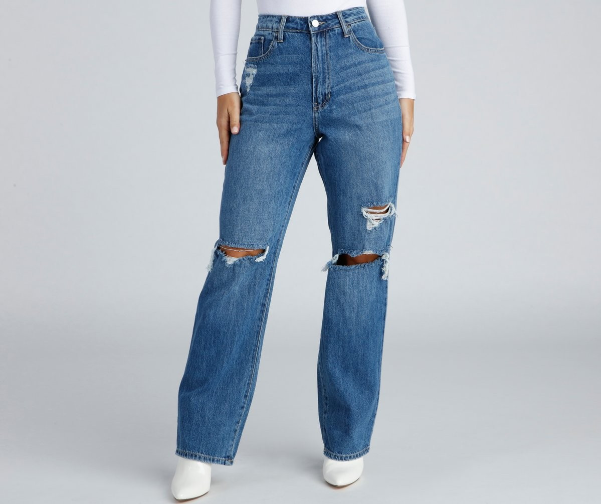 Classic Casual Distressed Boyfriend Jeans | Windsor Stores