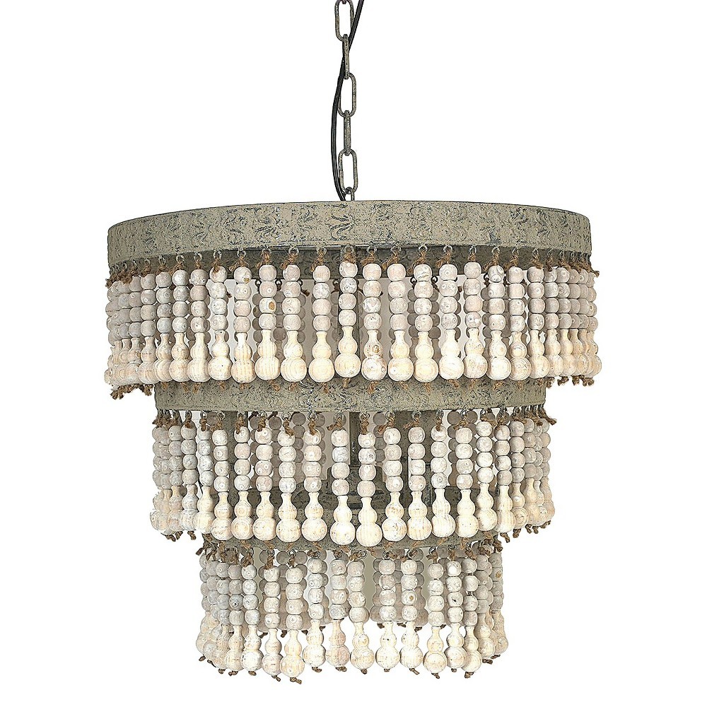 Metal & Wood Beaded Chandelier, Adult Unisex | Target