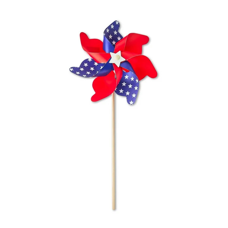 Patriotic Jumbo Pinwheel, Red/White/Blue, 30", by Way To Celebrate | Walmart (US)