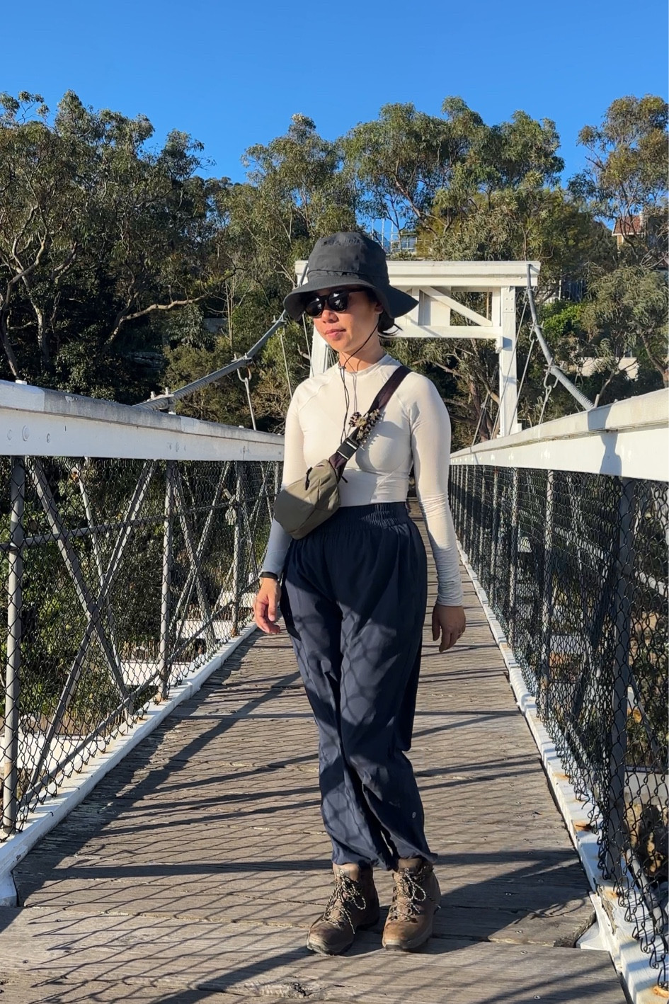 Yesterday’s long walk outfit 🥾 size US 6 in the top and pants, hat (so stylish), bag, boots, sunnies all linked - yiewww

#LTKaustralia #LTKspring #LTKfitness