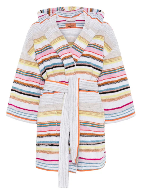 Missoni Home Striped Bath Robe | White | FARFETCH CA | Farfetch Global