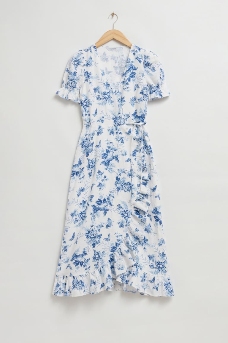 Linen Midi Wrap Dress | H&M (UK, MY, IN, SG, PH, TW, HK)