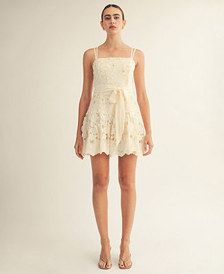 Women's Square Neck Mini Dress | Macy's